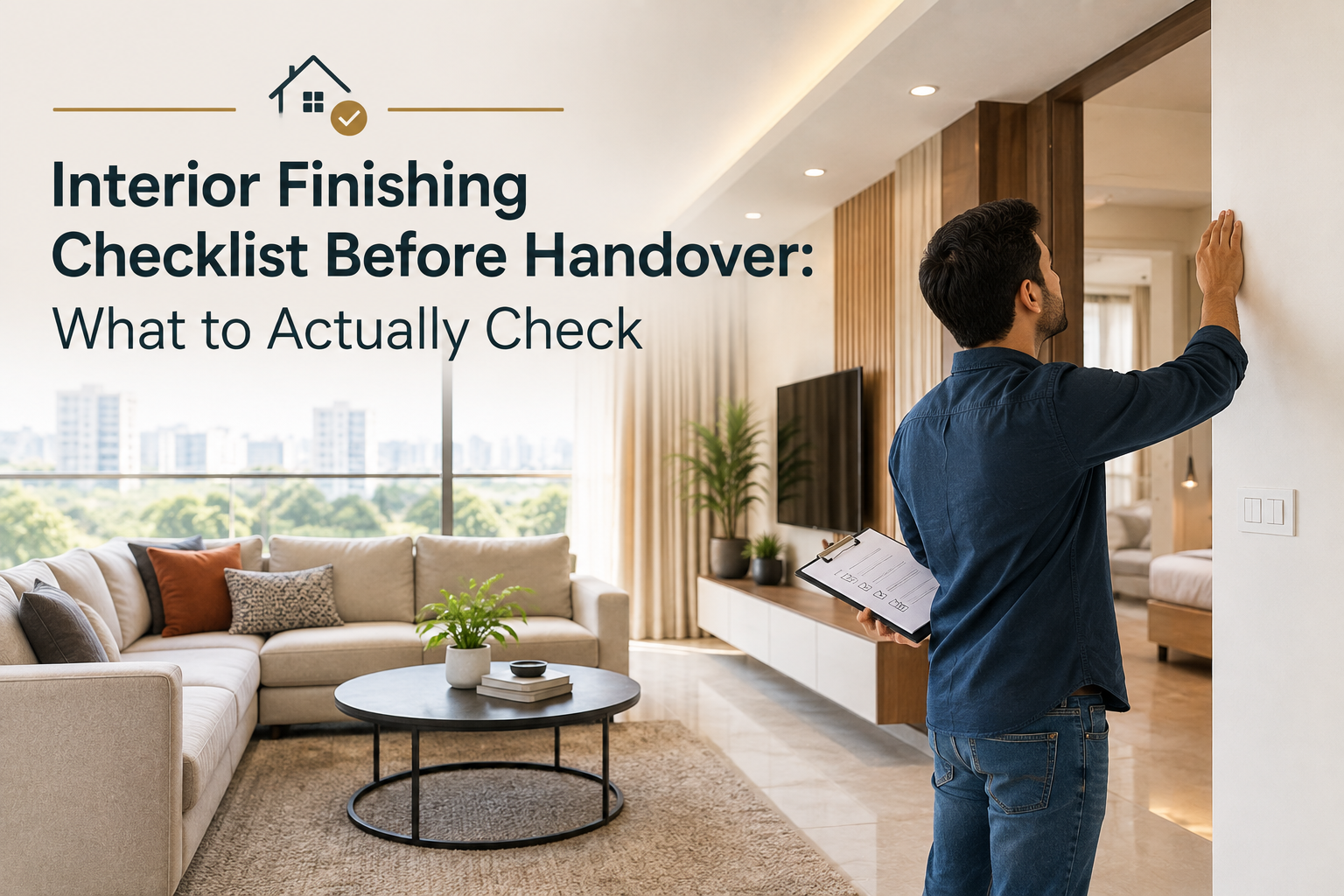 Rever Homes blog post cover - Interior Finishing Checklist Before Handover: What to Actually Check
