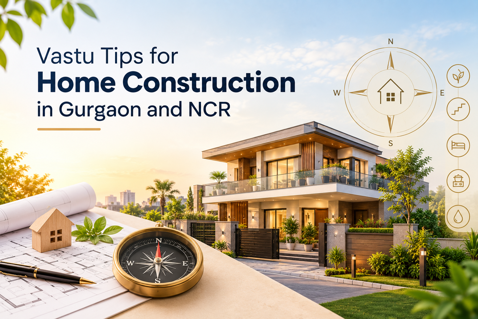 Rever Homes blog post cover - Vastu Tips for Home Construction in Gurgaon: Build With Vastu
