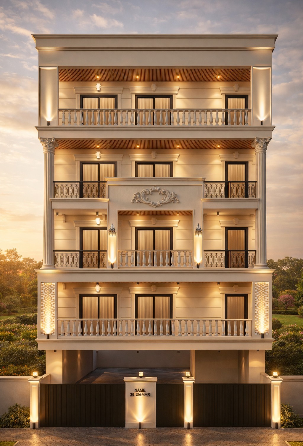 3D architectural design model for MARBELLA, GURUGRAM